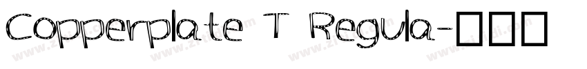 Copperplate T Regula字体转换